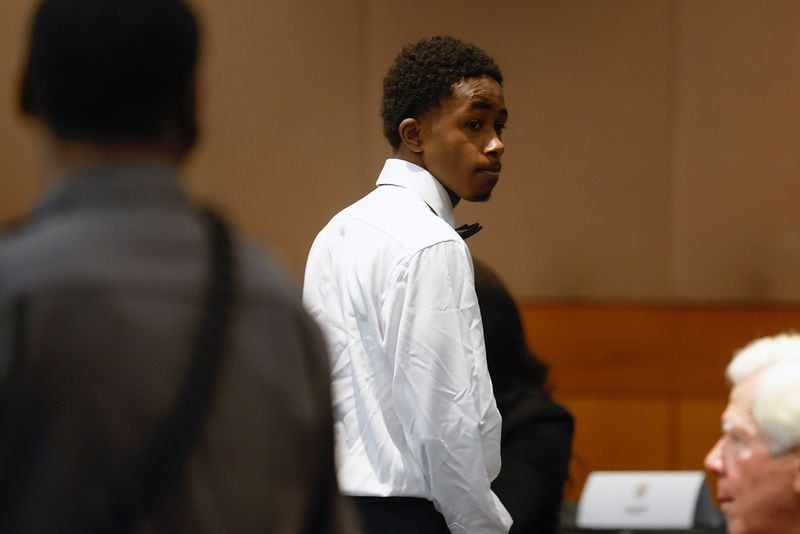 Rodavius Ryan, a defendant in the YSL/Young Thug trial, appears in court for jury selection at Fulton County Courthouse in Georgia on Jan. 4, 2023. (Natrice Miller/Atlanta Journal-Constitution/TNS)