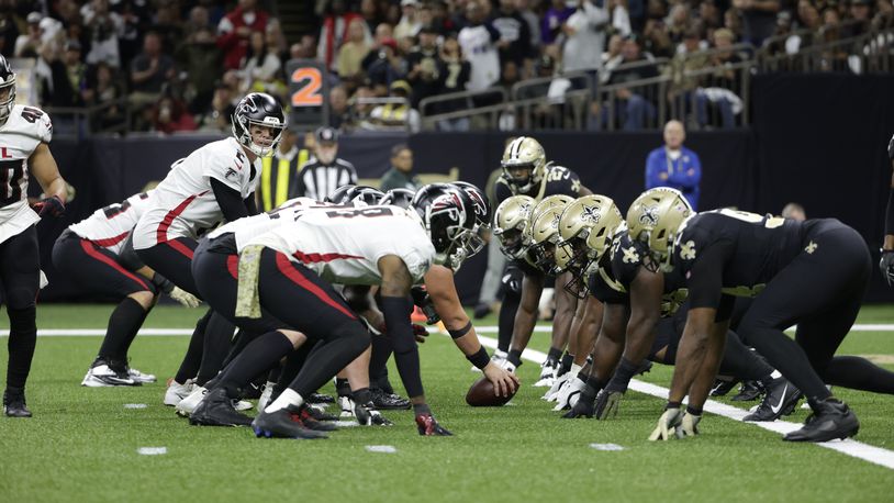 The franchise's first game without Matt Ryan behind center will be against the rival Saints at Mercedes-Benz Stadium. (AP file photo)