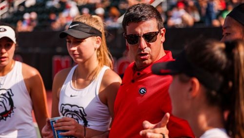 Drake Bernstein is the first Georgia coach to reach the NCAA championship match in his first season.  (Tony Walsh/UGA Athletics)