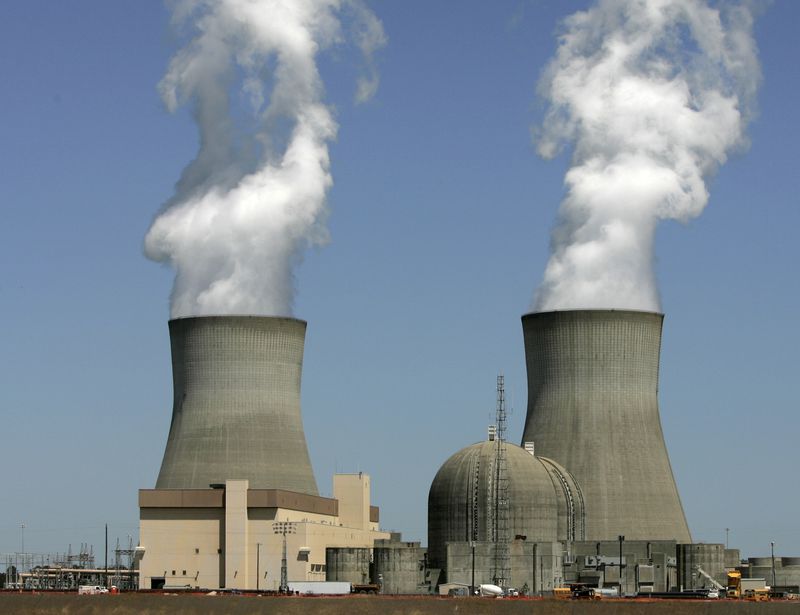 Steam rises from the cooling towers of nuclear reactors at Georgia Power’s Plant Vogtle, in Waynesboro, in this 2010 photo. ( AP Photo/Mary Ann Chastain, File)