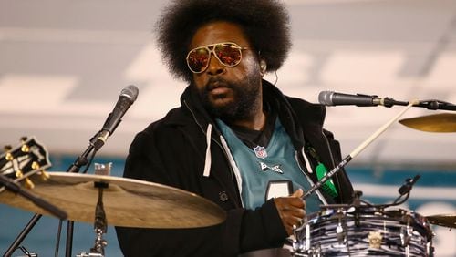 Questlove, drummer for Philly-based The Roots, will be in town with the band for New Year’s Eve.  (Photo by Mitchell Leff/Getty Images)