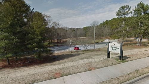The DeKalb County Board of Commissioners unanimously approved spending $142,000 on a playground, gazebo and other improvements at Hairston Park. Credit: @2017 Google
