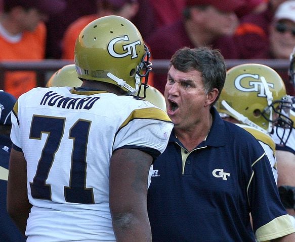 The Georgia Tech coach’s face and body language seem to always tell a story