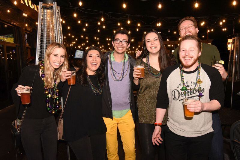 Ten bars and restaurants participate in Atlanta Bar Tours’ annual Beads & Booze Mardi Gras celebration in Virginia-Highland. Contributed by Atlanta Bar Tours