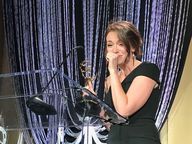 CBS46's Molly McCollum won her first Emmy for best meteorologist at the Southeast Emmy Awards Saturday, June 15, 2019.