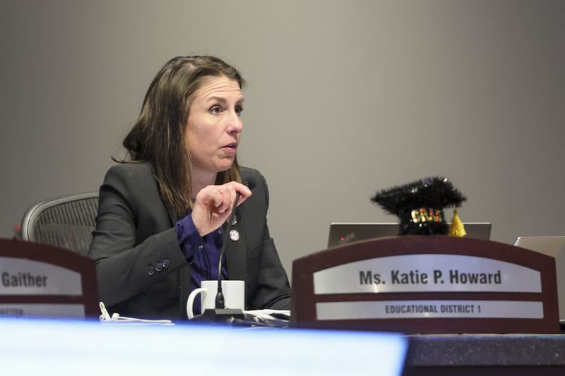 Atlanta Public Schools board member Katie Howard, who represents District 1, is running unopposed this election cycle. (Jason Getz / Jason.Getz@ajc.com)