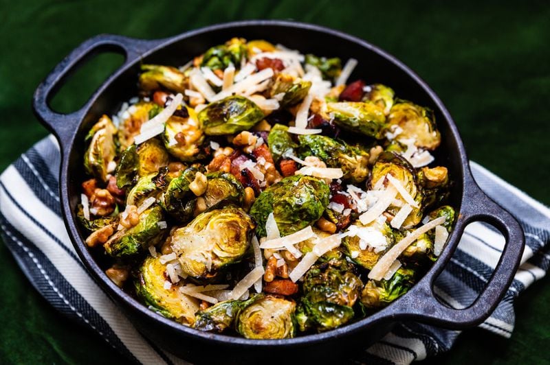 Get chef Rusty Bowers’ Brussels Sprouts with Walnuts and Bacon ready to go, and you can cook the side dish while your King Prime Rib rests after its time in the oven. CONTRIBUTED BY HENRI HOLLIS