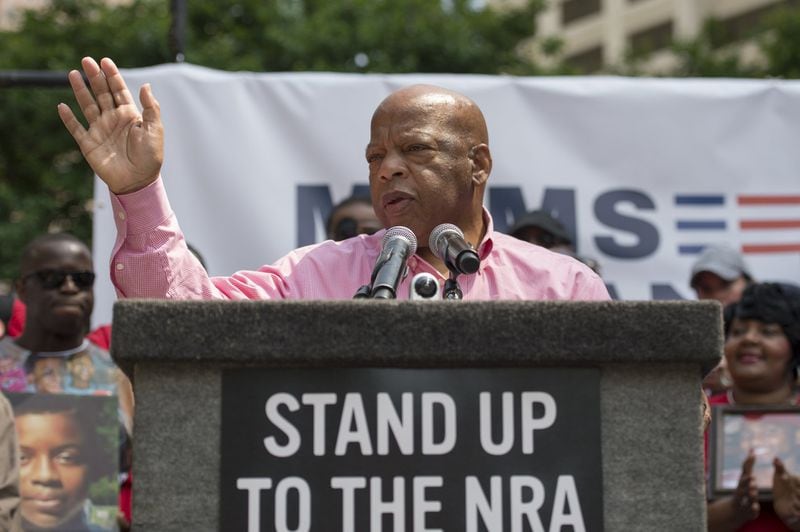 Rep. John Lewis, D-Ga., has received no money from pro-gun groups and receives an ‘F’ from the NRA on its national report card. DAVID BARNES / AJC.COM