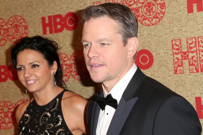 Actor Matt Damon has three children with his wife Luciana Barroso and is stepfather to her daughter by a previous marriage. (Photo by Frederick M. Brown/Getty Images)