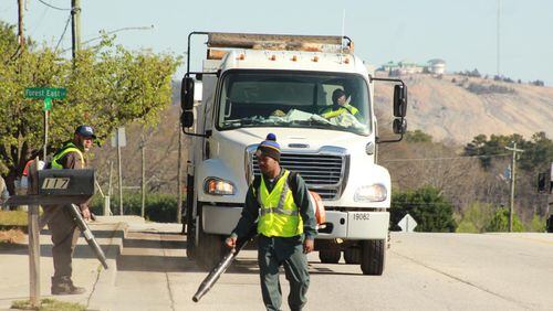 Since March 11, DeKalb County crews have cleaned up more than 200 tons of grass, trash and other debris from 40 miles of roads. CONTRIBUTED