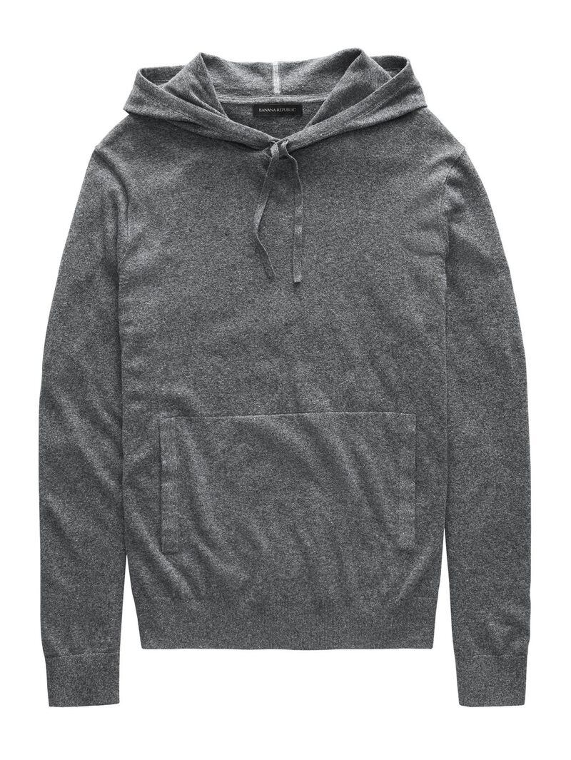 Banana Republic silk and linen hoodie, $90. CONTRIBUTED