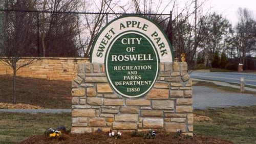 A new community playground for joint use by the public and a local elementary school is accessible from Sweet Apple Park in Roswell. CITY OF ROSWELL