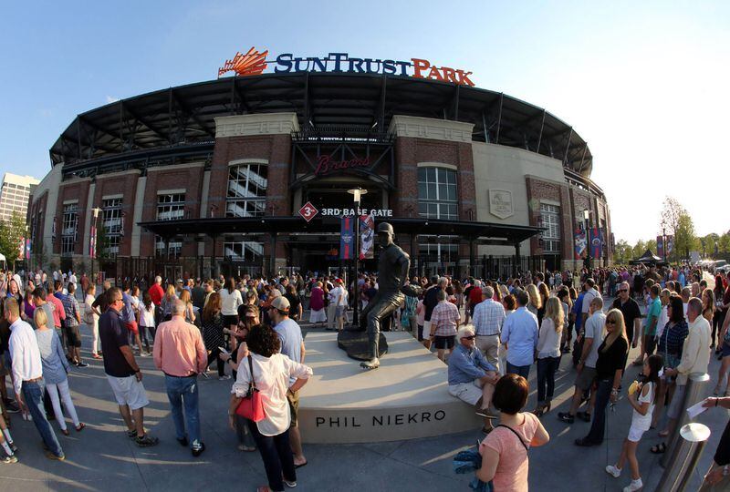 SunTrust secured naming rights a few years ago for the Braves' new stadium in Cobb County, SunTrust Park.  Robb Cohen Photography & Video /RobbsPhotos.com