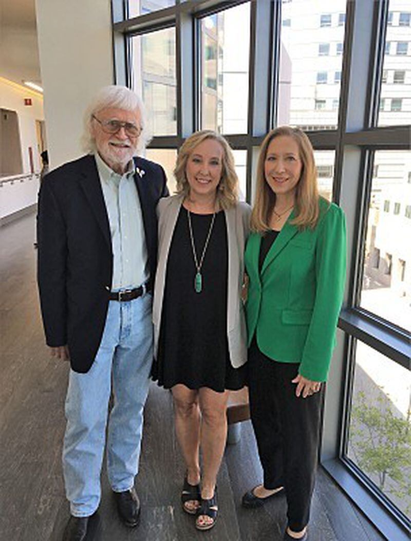 From left to right, The DAISY Foundation founders Mark Barnes, Tena Barnes Carraher and Bonnie Barnes