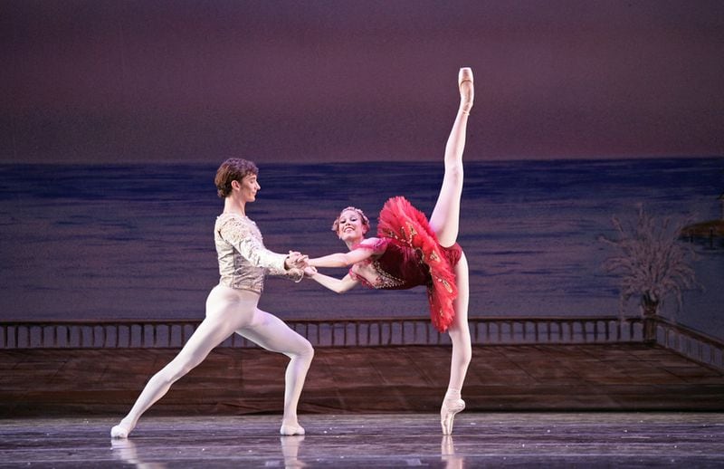 As dancers with Atlanta Ballet, Christian Clark and Kristine Necessary Loveless performed “The Nutcracker’s” grand pas de deux year after year. Contributed by Charlie McCullers/Atlanta Ballet
