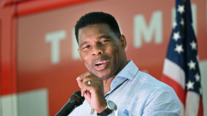 The turning point in Republican U.S. Senate hopeful Herschel Walker's campaign was his Oct. 14 debate with Democratic U.S. Sen. Raphael Warnock. Walker trained hard for the event, including watching previous debates -- including Warnock's showdown with Kelly Loeffler during the 2021 U.S. Senate runoffs -- like it was game-day film. (Hyosub Shin / Hyosub.Shin@ajc.com)