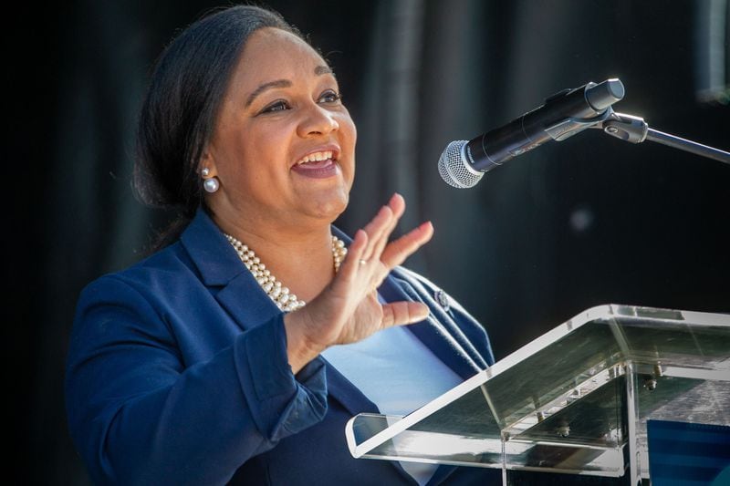 U.S. Rep. Nikema Williams, an Atlanta Democrat, was tapped by House Democracts to serve as a regional whip. (Steve Schaefer for The Atlanta Journal-Constitution)