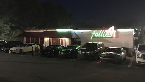 Follies, on Buford Highway in Chamblee, says in a federal lawsuit that it is the city’s only strip club and recent ordinances were passed to force it to close. TIA MITCHELL/TIA.MITCHELL@AJC.COM