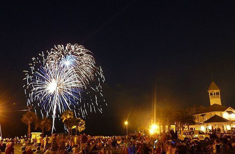 Watch an old-fashioned fireworks show in Brunswick, rated last year's best Fourth of July in the country by USA Today.