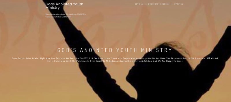 God's Anointed Youth Ministry, a Christian outreach operating out of a Buckhead apartment, received between $1 million and $2 million in coronavirus relief funds for small businesses. Asked to explain its participation, the ministry referred the AJC to this website, which had been created a day earlier on July 9. SPECIAL