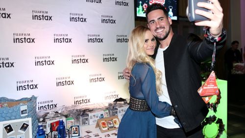 LOS ANGELES, CA - DECEMBER 02: TV personalities Amanda Stanton and Josh Murray attend the 102.7 KIIS FM Artist Gift Lounge presented by FUJIFILM INSTAX at iHeartRadio's Jingle Ball 2016 presented by Capital One at Staples Center on December 2, 2016 in Los Angeles, California. (Photo by Phillip Faraone/Getty Images for iHeartMedia)