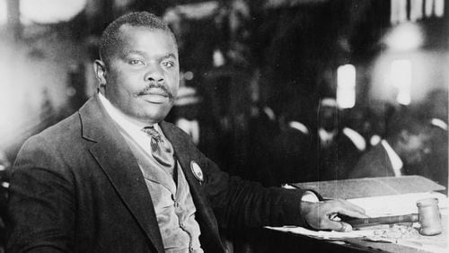 Marcus Garvey was a self-taught Jamaican social activist and black nationalist. He founded the Universal Negro Improvement Association (UNIA) in 1914 and moved to Harlem in 1916, where he promoted black economic independence through his newspaper and businesses. His “Back to Africa” movement made him a lightning rod among black leaders and the FBI alike, and some historians have interpreted his conviction of mail fraud in 1922 as a politically motivated prosecution. He served two years of a four-year sentence in Atlanta before being deported to Jamaica in 1927. He later moved to London and died in 1940. (George Grantham Bain / Library of Congress)