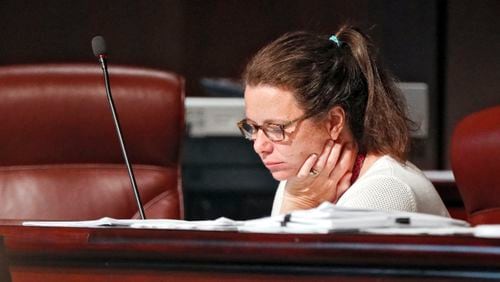 Jennifer Ide, chair of the Atlanta City Council’s Finance Committee, said federal stimulus funds need to address addiction and homelessness. BOB ANDRES /BANDRES@AJC.COM