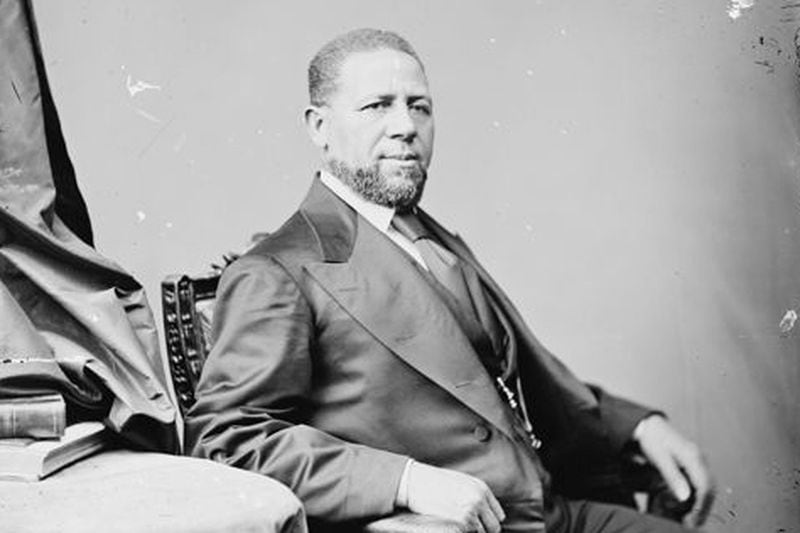 Hiram Revels (R-MS) served as a U.S. senator from 1870-71. He was the first African-American to serve in the U.S. Senate. (Library of Congress)