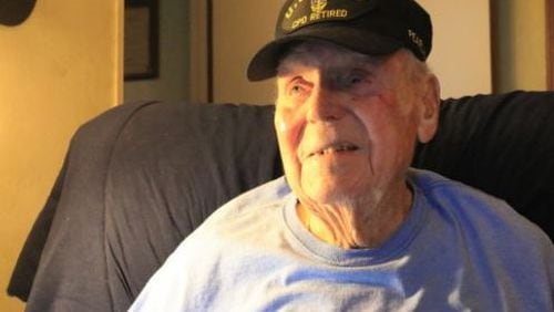 Glover Manning, a 100-year-old Georgia resident, survived the Japanese attack on Pearl Harbor in 1941. (Credit: Savannah Morning News)