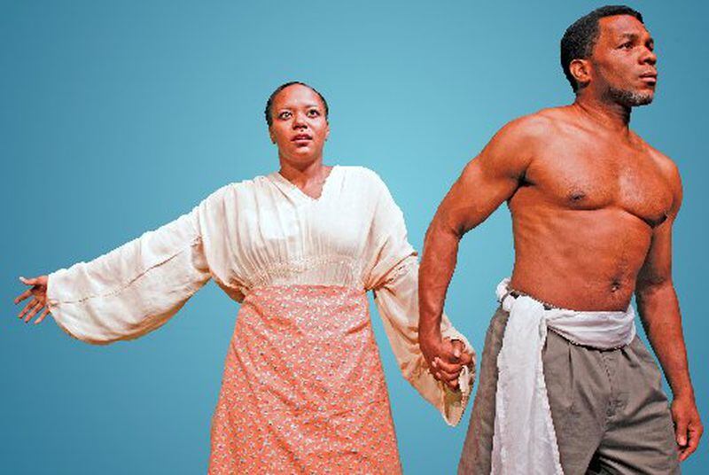 Cynthia D. Barker and Anthony Manough in Horizon Theatre's "Uprising, " by Gabrielle Fulton. CONTRIBUTED BY JAY BOWMAN