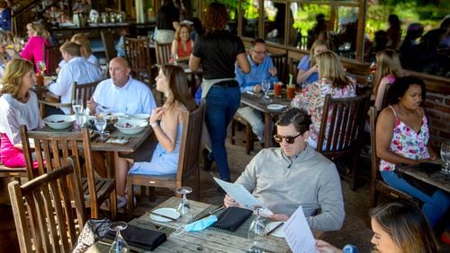The Canoe restaurant is busy on Mother's Day in Atlanta on Sunday, May 9, 2021. (Photo: Steve Schaefer for The Atlanta Journal-Constitution)