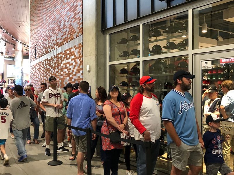 Fans filled SunTrust Park and lined up at stores for memorabilia this weekend.