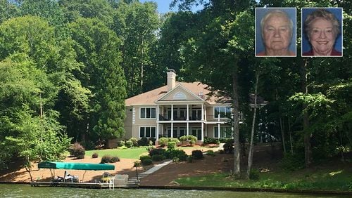 The house Shirley and Russell Dermond owned on Lake Oconee until their deaths in May 2014. The house, pictured here in 2017, overlooks a cove in the Great Waters subdivision in northeastern Putnam County, about an hour's drive from downtown Atlanta. Staff photo by Joe Kovac Jr. / AJC