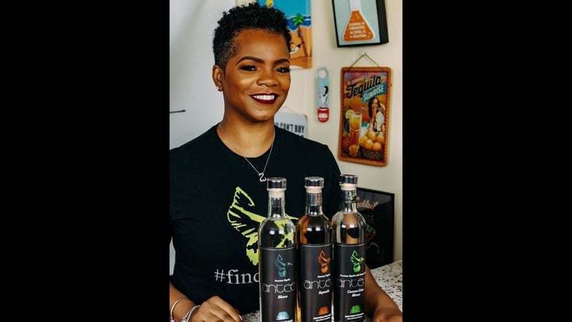 Nayana Ferguson founded Anteel Tequila, making her the first Black woman to own a tequila brand. The tequila has won more than 46 awards since 2019. 
(Courtesy of Anteel Tequila / Manna Ibanez)