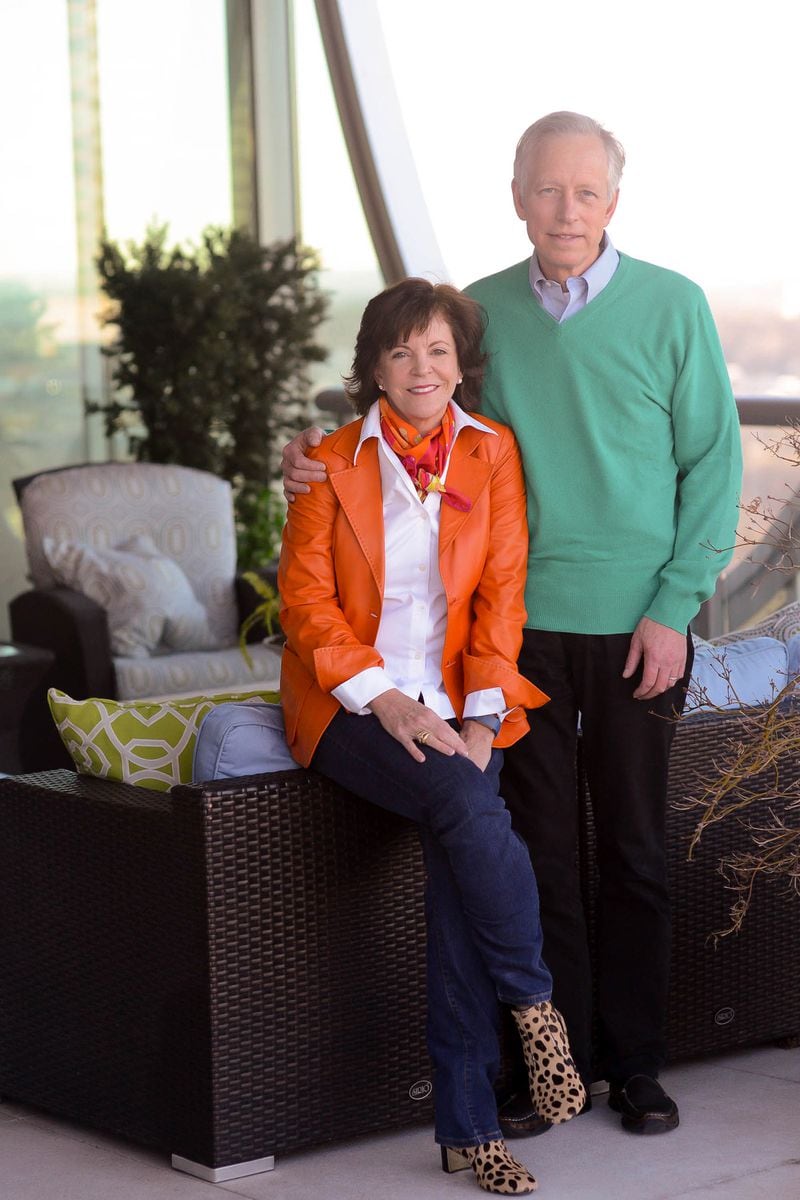 Karen Hudson-Simard, owner of Rossin Fine Art, and Chris Simard, an executive with Neenah Paper, purchased their high-rise condo in Atlanta's Aqua Midtown in 2012.