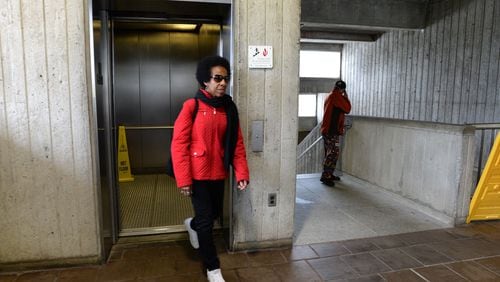 MARTA has already installed urine detectors on 13 of its elevators and plans to install them in all elevators over the next two years. HYOSUB SHIN / HSHIN@AJC.COM