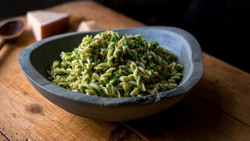 Fusilli with broccoli and anchovies, in New York, Dec. 24, 2015. Italians cook broccoli longer than we do in the U.S., until it is quite a bit softer: Mashed with the back of a spoon, the broken-down vegetable is very nice as a sauce with pasta.