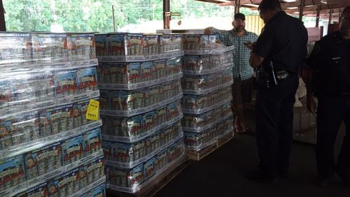 Two trailers that contained 3,272 cases of beer were taken from SweetWater Brewing Company on Ottley Drive, company spokeswoman Tucker Berta Sarkisian said. (Credit: Channel 2 Action News)