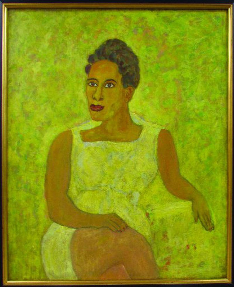 Beauford Delany's Portrait of Imogene Delaney, a 1963 oil on canvas, is part of the Larry D. and Brenda A. Thompson Collection of African American Art at the Georgia Museum of Art in Athens.