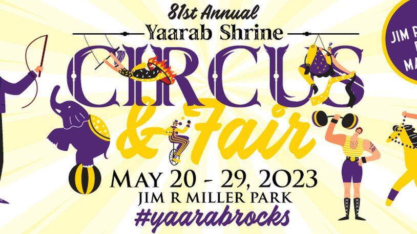 See 22 circus presentations and participate in more than 40 rides and attractions during the 81st annual Yaarab Shrine Circus and Fair on May 20-29 at Jim R. Miller Park, 2245 Callaway Road, Marietta. (Courtesy of Yaarab Shrine Circus)