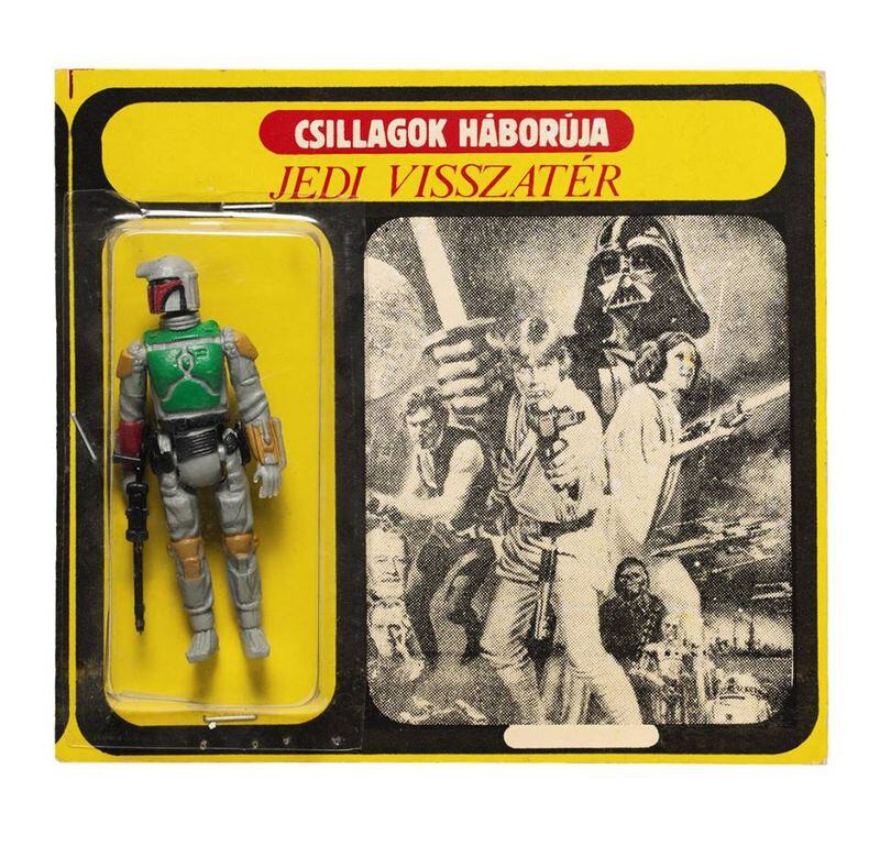 This Hungarian "Boba Fett" action figure dating to 1989 sold for $15,000. Photo: Sotheby's