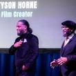 Filmmakers Ryon (left) and Tyson A. Horne discuss the making of the AJC’s first full-length documentary "The South Got Something to Say" Thursday, Nov. 2, 2023 at Center Stage in Atlanta.