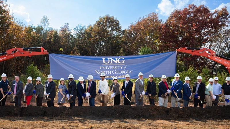 The University of North Georgia broke ground on Nov. 3 on an expansion of its campus in Cumming, Georgia.