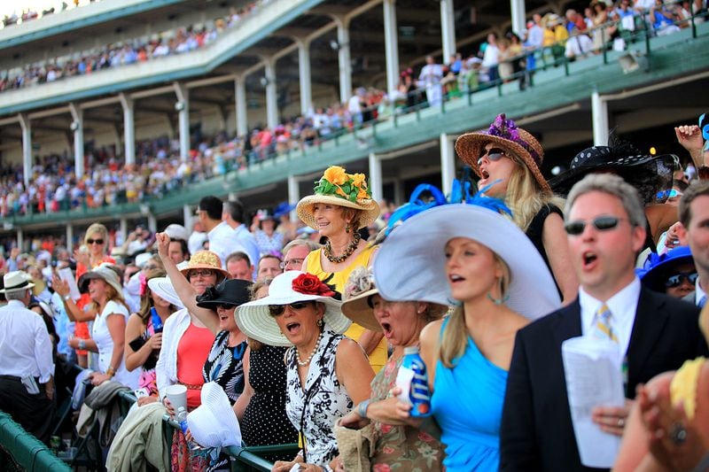 Horseracing fans cheer on their favorites at the Kentucky Derby in Louisville, Kentucky. 
(Courtesy of Go To Louisville)