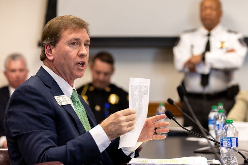 State Rep. Jesse Petrea, R-Savannah, presented House Bill 1105 to the Senate Public Safety Committee at the Capitol in Atlanta  earlier this month.