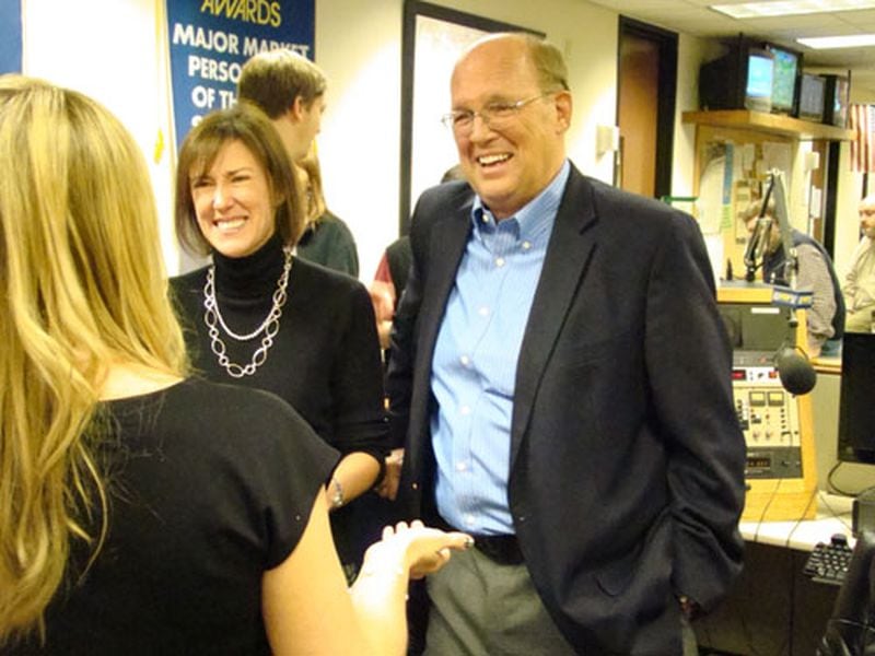 Belinda Skelton with her former boss Neal Boortz in 2012. CREDIT: Rodney Ho/ rho@ajc.com