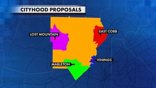 Cobb County could soon have 4 new cities