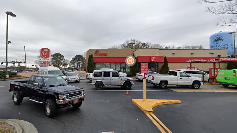 This is a current Chick-fil-A located at 4340 Hugh Howell Road in Tucker. The company is trying to relocate the restaurant about a quarter mile away.