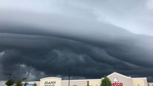 Bill Cherepy of Grayson took this on June 1, 2018 at about 4:30PM in Snellville just as a storm rolled in.