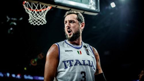 Marco Belinelli scored 18 points for Italy in a loss to Serbia Wednesday in EuroBasket 2017. Photo courtesy of FIBA.